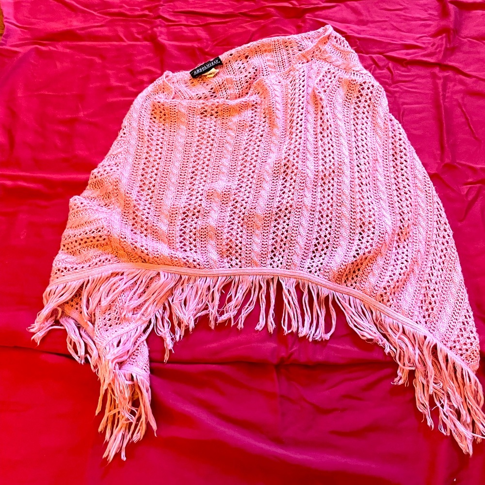 Pink poncho